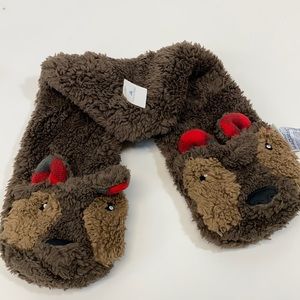 Baby gap Brown bear scarf new